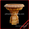 Yellow marble washbasin design (YL-Y112)